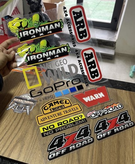 4x4 Pack Offroad Stickers Autocollant 3D
